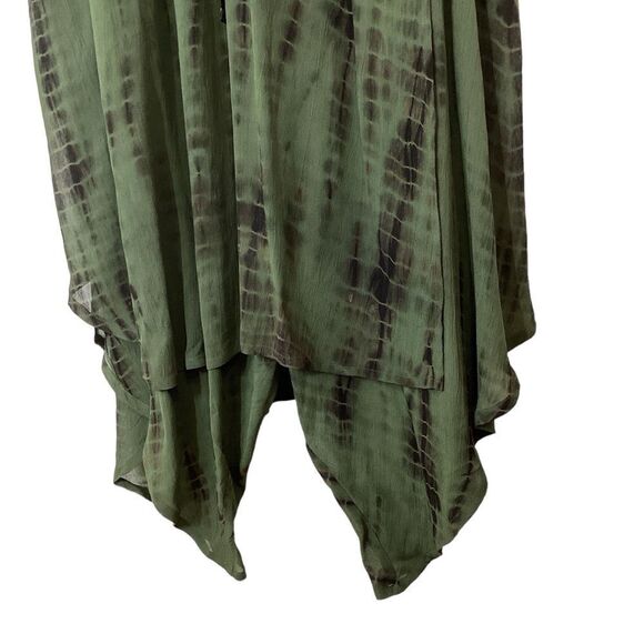 NICHOLAS K x FREE PEOPLE Size XL NWT Dahlia Tie Dye Jumpsuit Sage Green Black - Picture 6 of 16